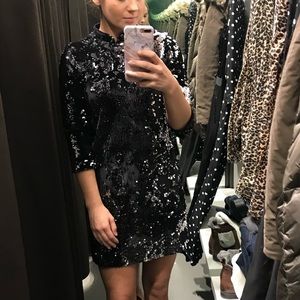 Zara sequin dress